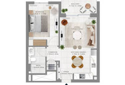 1 bedroom apartment